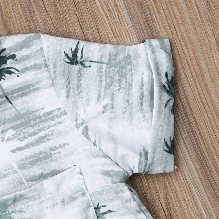 Conjunto Tropical para Bebê Menino Camisa Manga Curta e Shorts - 2 a 6 Anos - Varialle