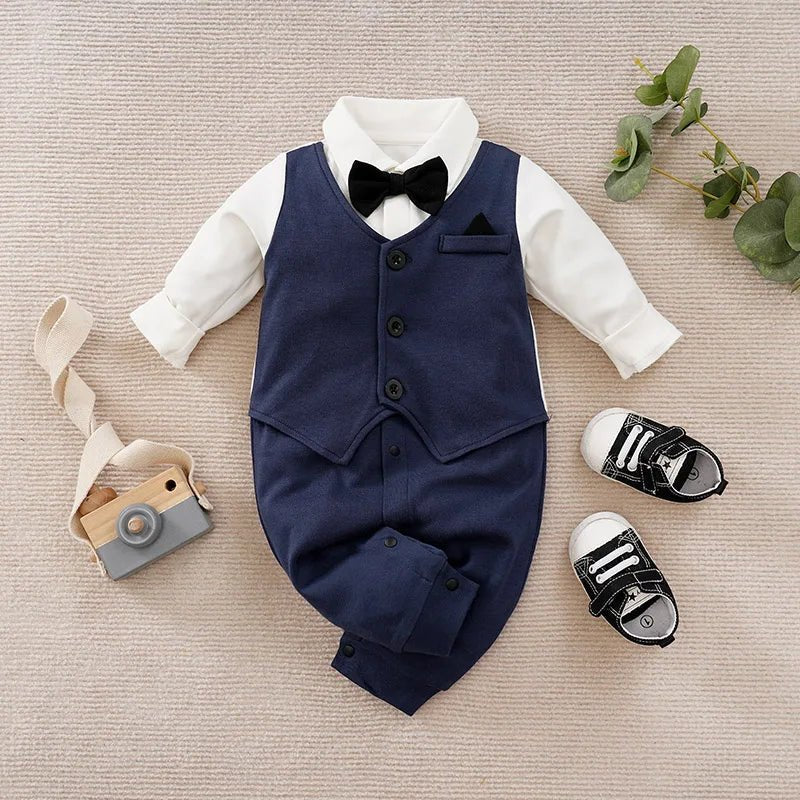 Macacão bebê Estilo Cavalheiro - Conforto e Elegância - Varialle