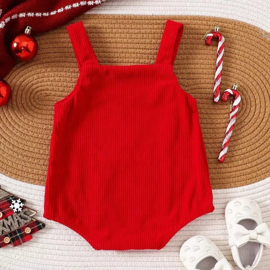 Macacão Natalino Unissex Bebê 3 a 18 Meses