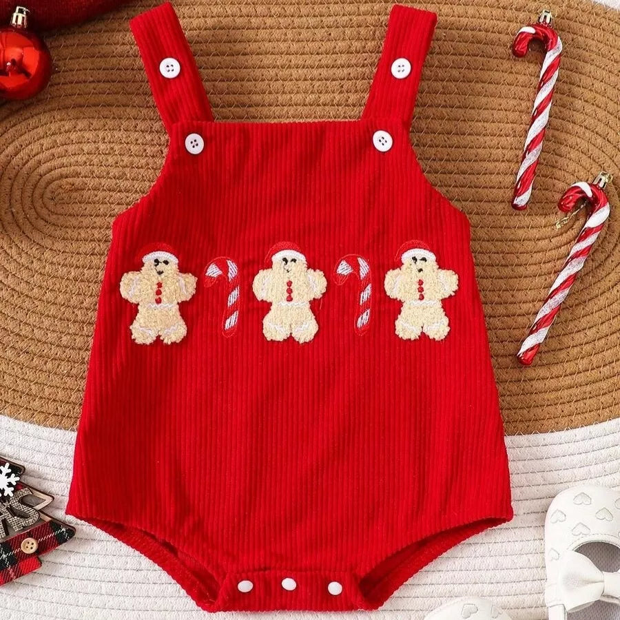 Macacão Natalino Unissex Bebê 3 a 18 Meses
