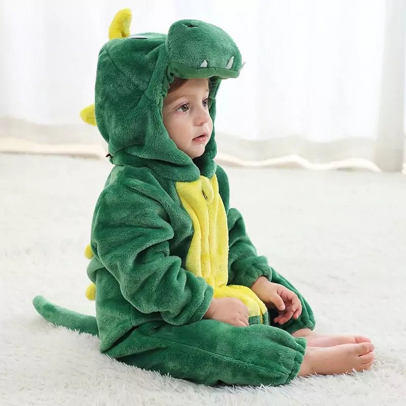 Macacão Pijama Infantil de Bichinhos com Capuz - Zoo Baby - Varialle