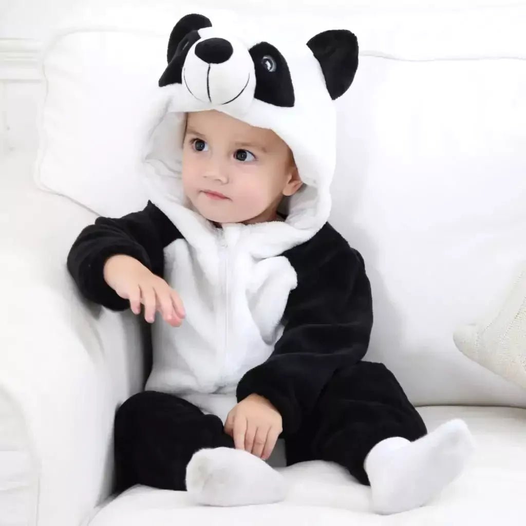 Macacão Pijama Infantil de Bichinhos com Capuz - Zoo Baby - Varialle