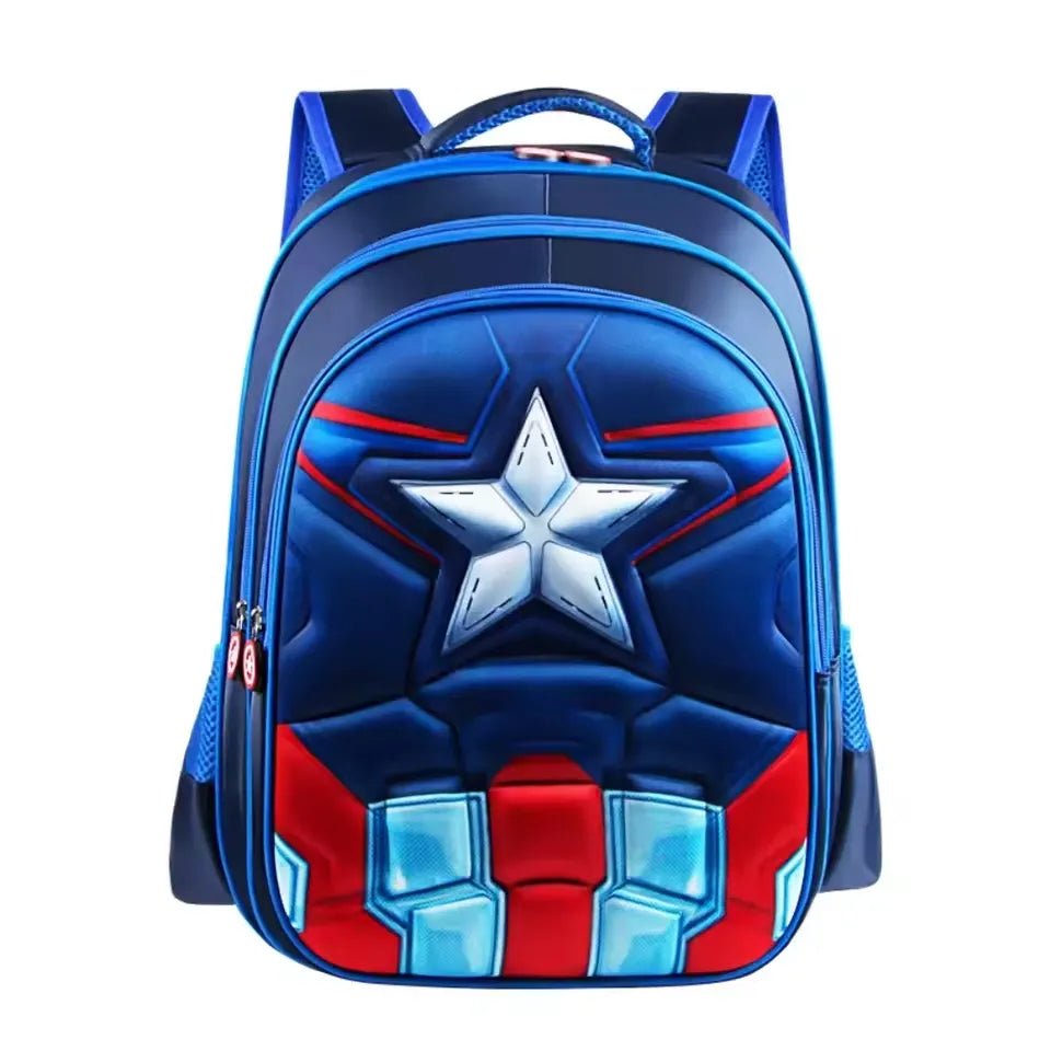 Mochila Infantil 3D à Prova d'Água Capitão América - Varialle
