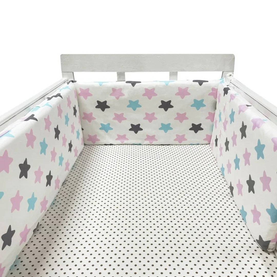 Protetor de Berço Infantil GuardBaby - Almofada em Algodão para Bebê Recém - Nascido - Varialle