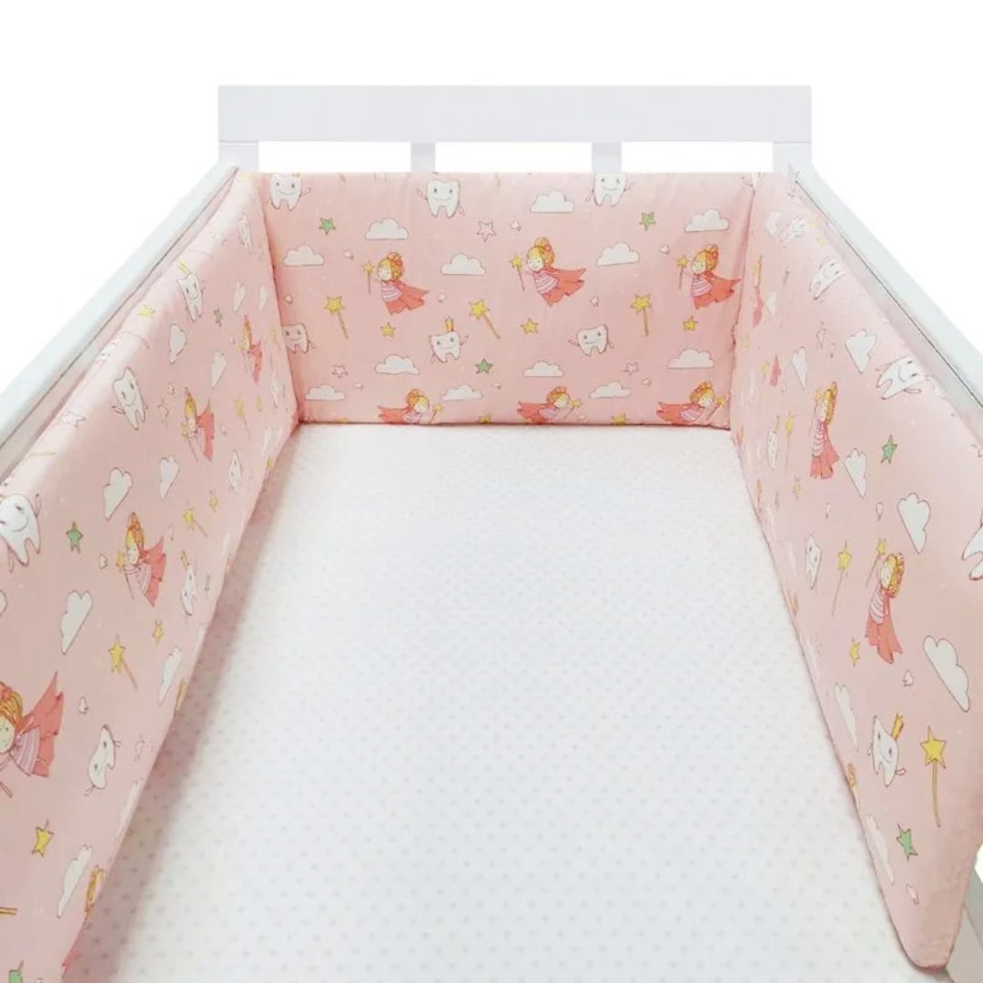 Protetor de Berço Infantil GuardBaby - Almofada em Algodão para Bebê Recém - Nascido - Varialle