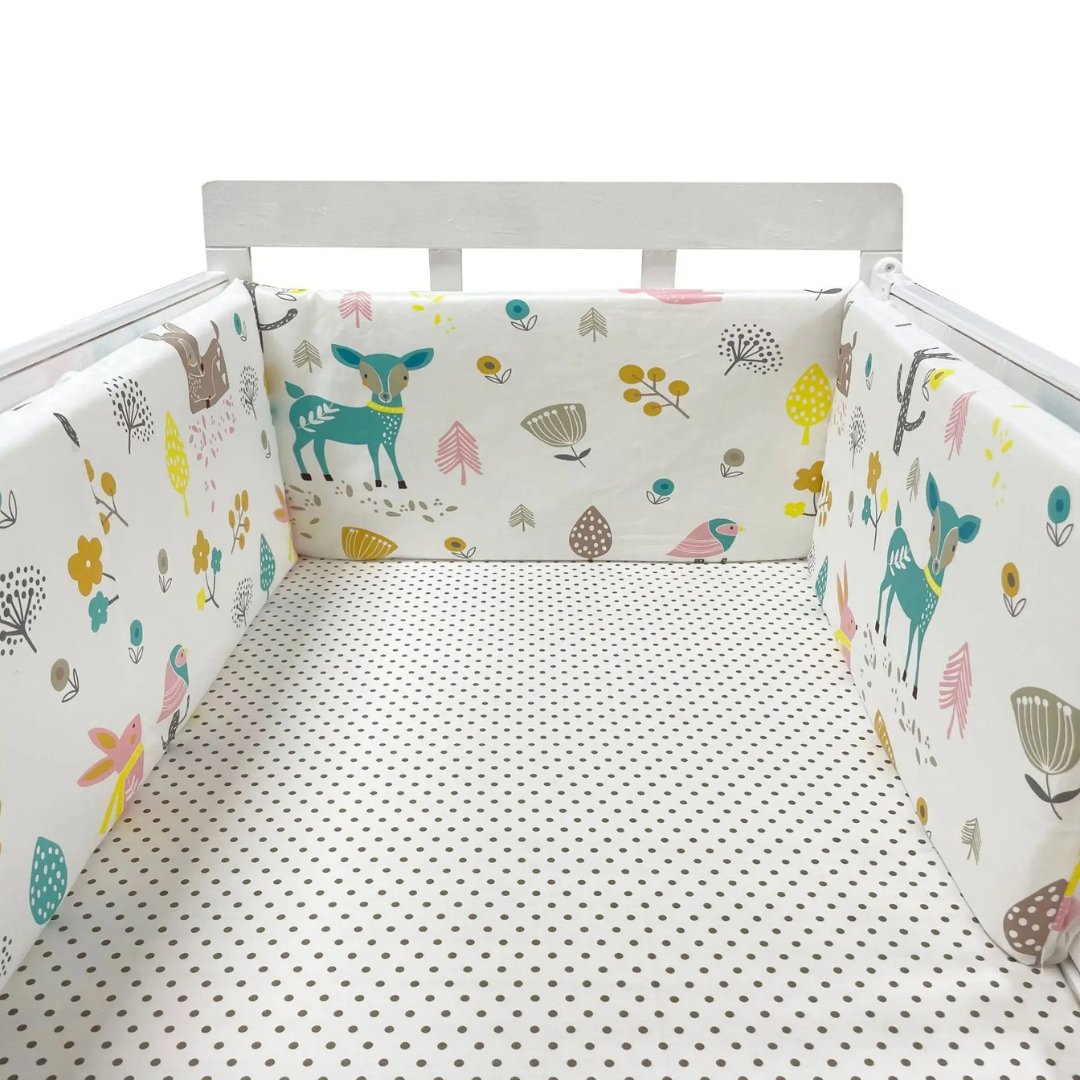 Protetor de Berço Infantil GuardBaby - Almofada em Algodão para Bebê Recém - Nascido - Varialle