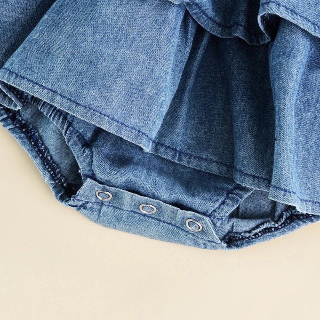 Romper Jeans Infantil para Meninas - Sonho Doce - Varialle