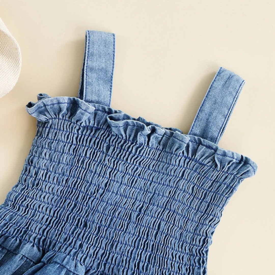 Romper Jeans Infantil para Meninas - Sonho Doce - Varialle