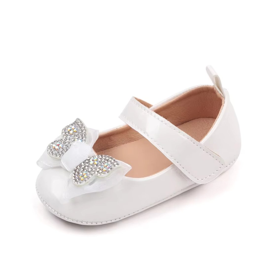 Sapatilha Princesa para Bebês Meninas com Laço e Strass - Varialle