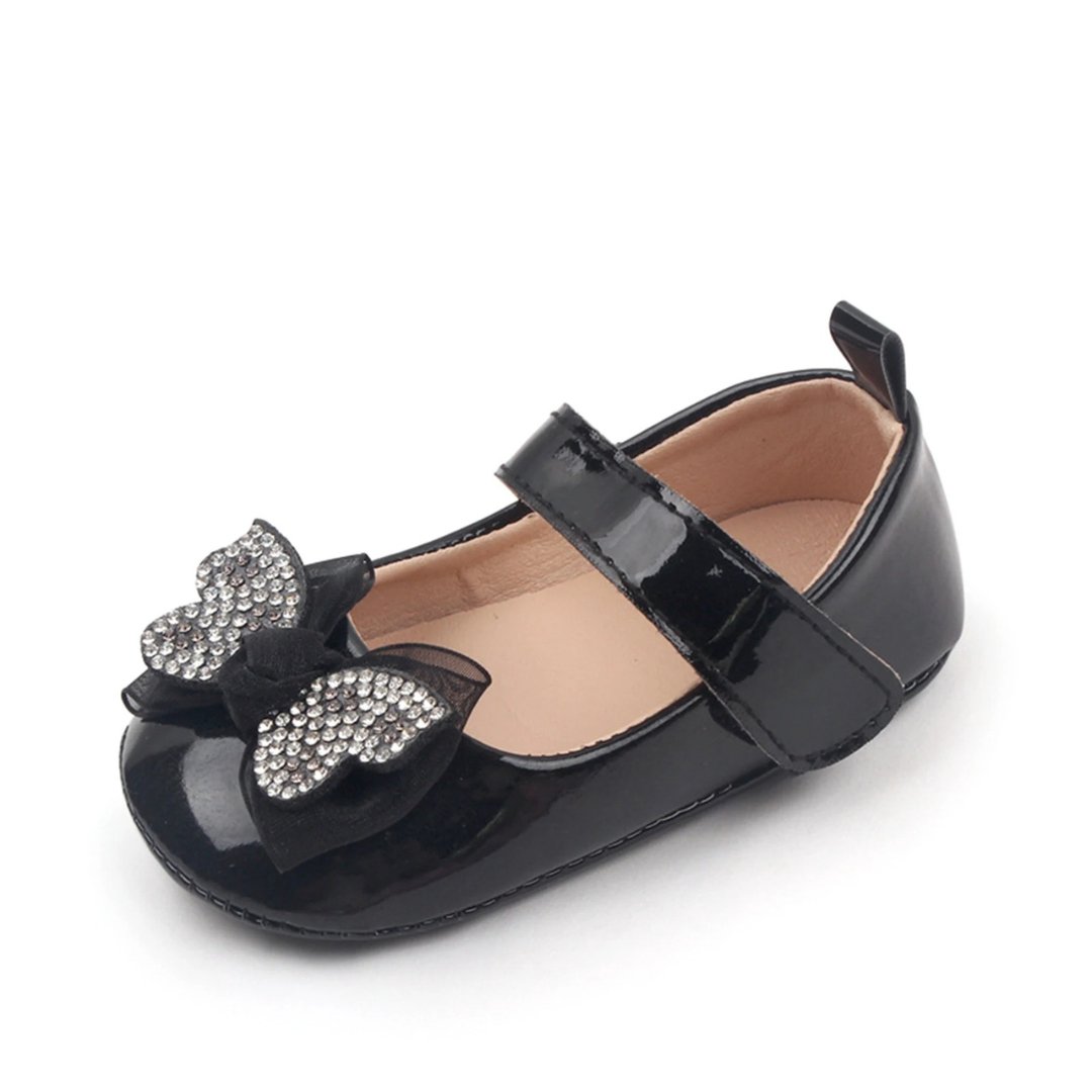 Sapatilha Princesa para Bebês Meninas com Laço e Strass - Varialle