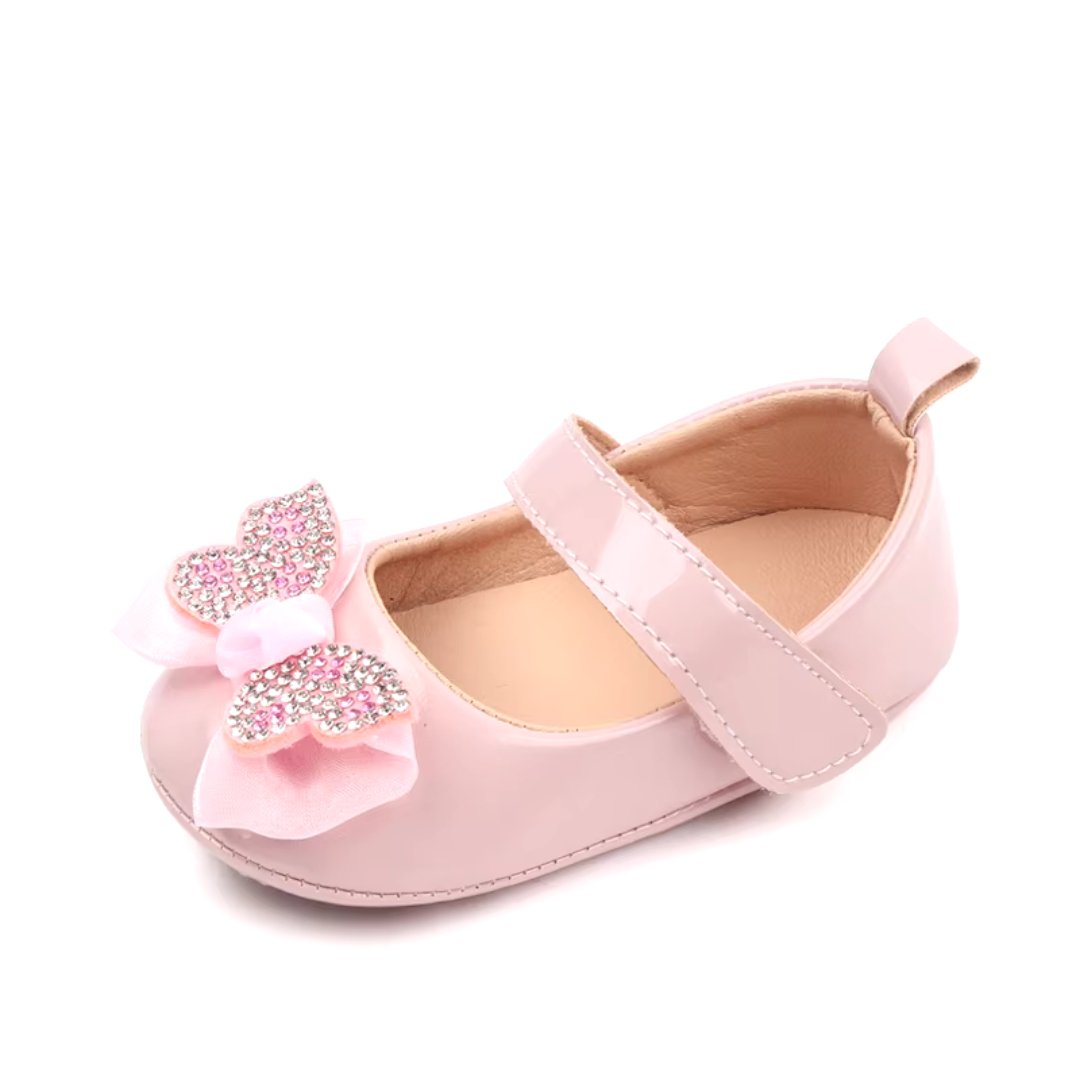 Sapatilha Princesa para Bebês Meninas com Laço e Strass - Varialle