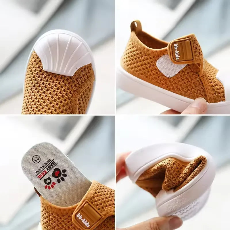 Tênis Infantil Respirável em Malha com Velcro BabyStillus Varialle