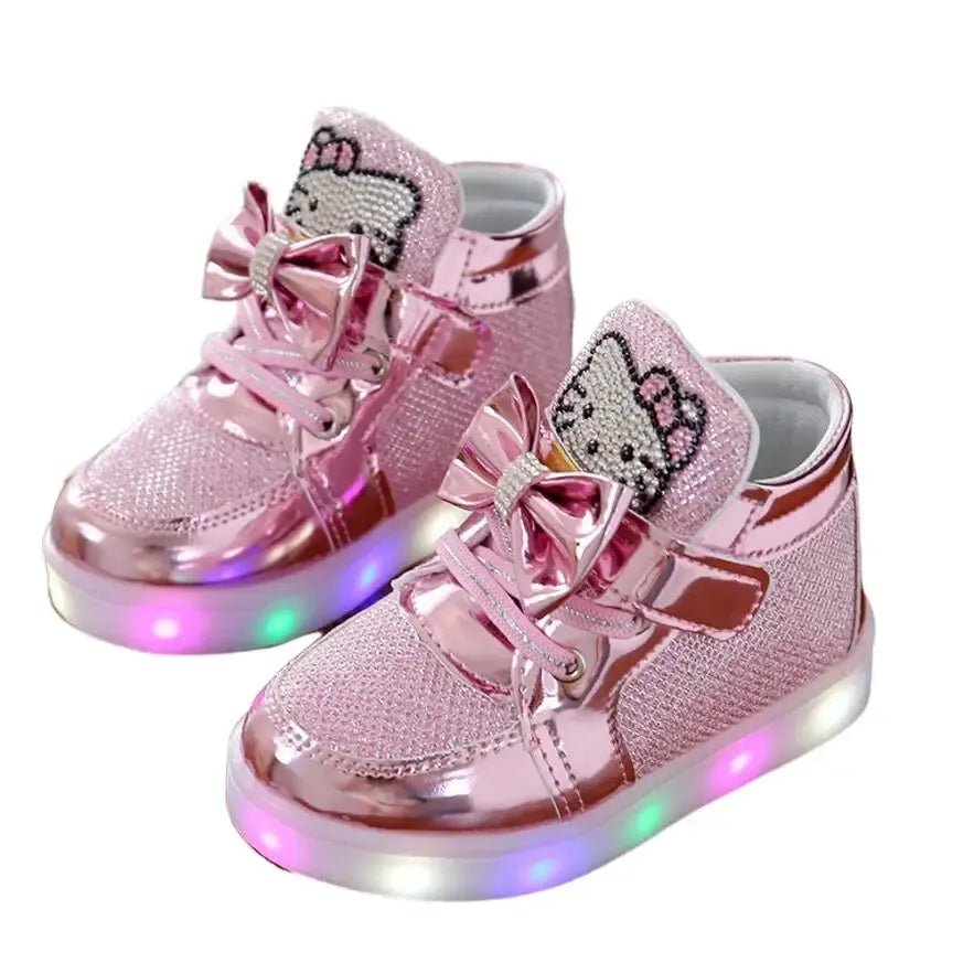 Tênis LED Infantil Brilhante para Meninas - Antiderrapante e Estiloso - Varialle