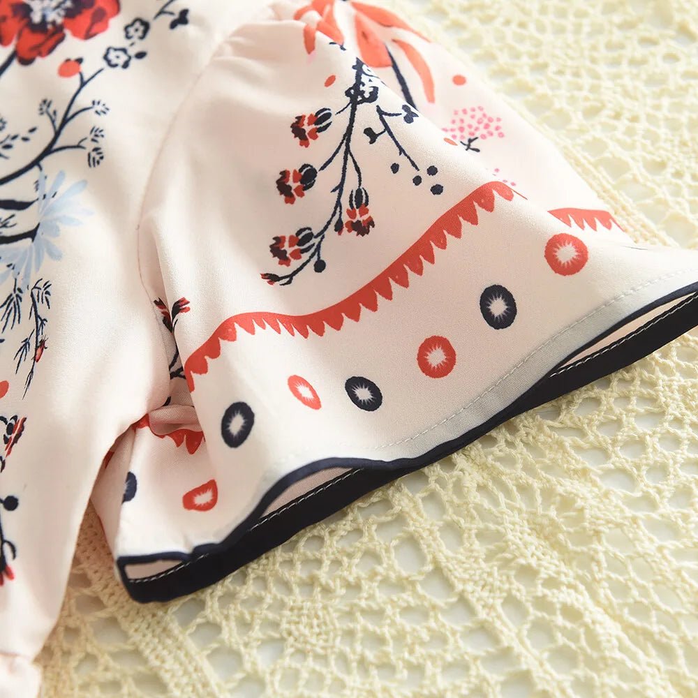 Vestido Floral de Verão para Meninas 3 - 7 Anos - Varialle