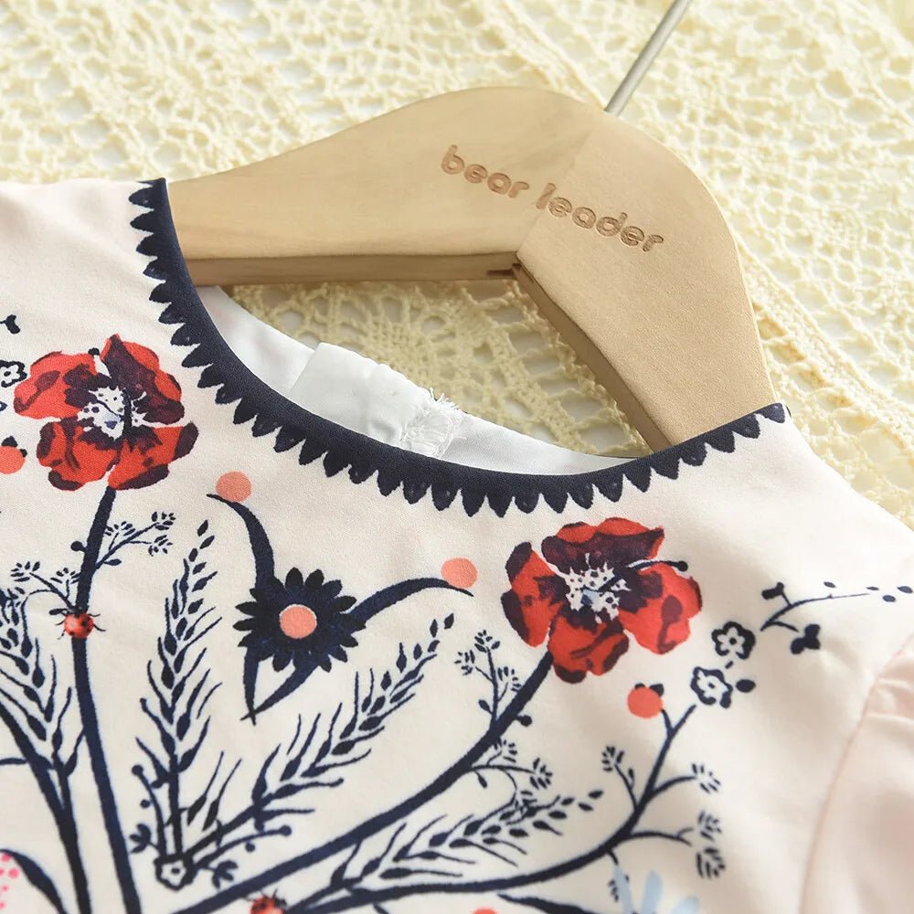 Vestido Floral de Verão para Meninas 3 - 7 Anos - Varialle