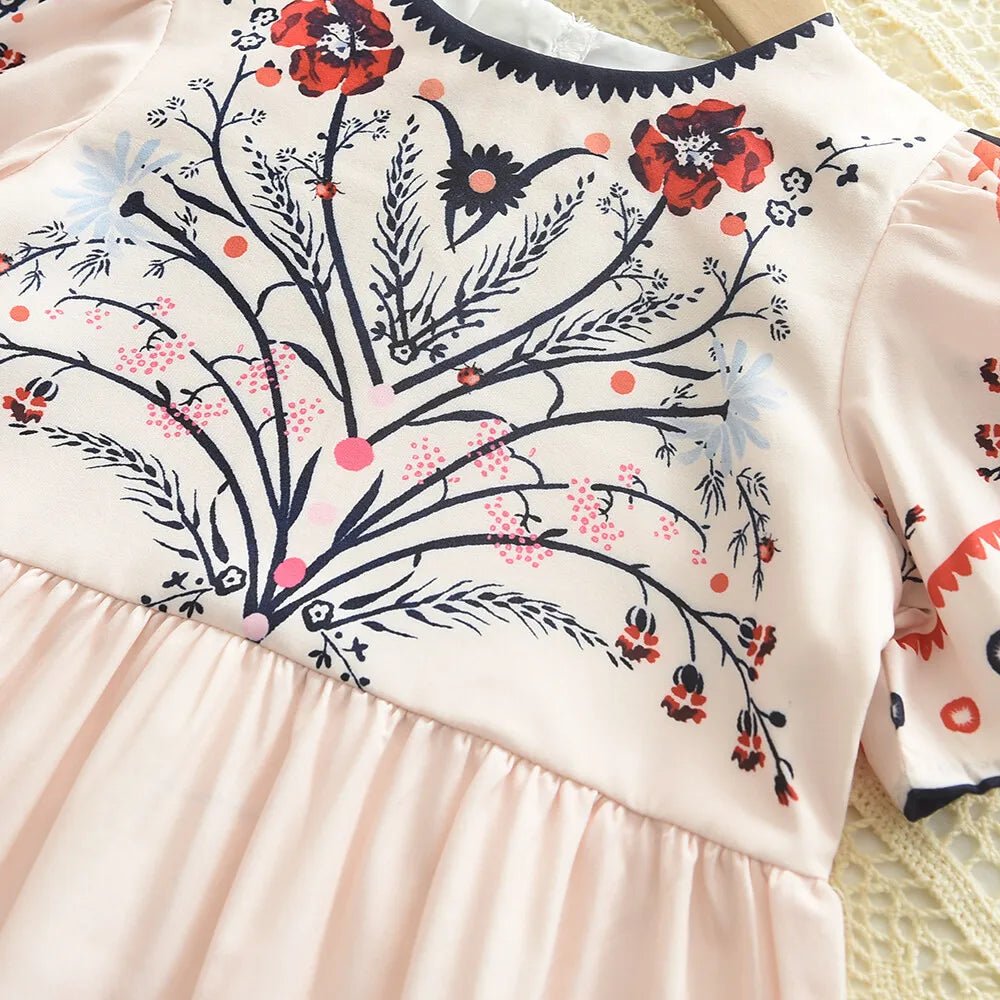 Vestido Floral de Verão para Meninas 3 - 7 Anos - Varialle
