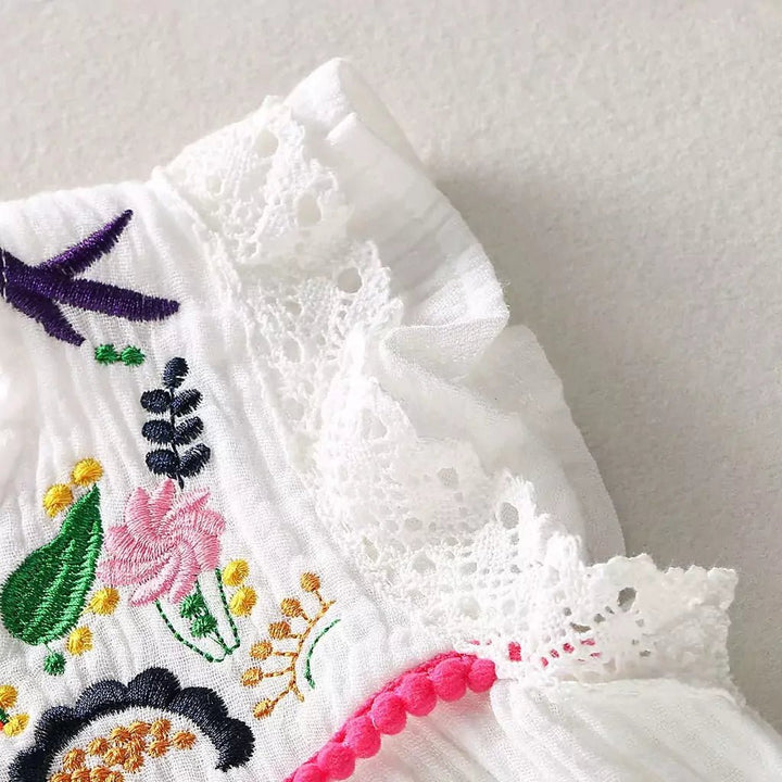 Vestido Infantil Bordado - Brisa Floral - Varialle