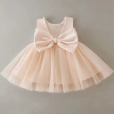 Vestido Infantil com Laço e Pérolas - Varialle