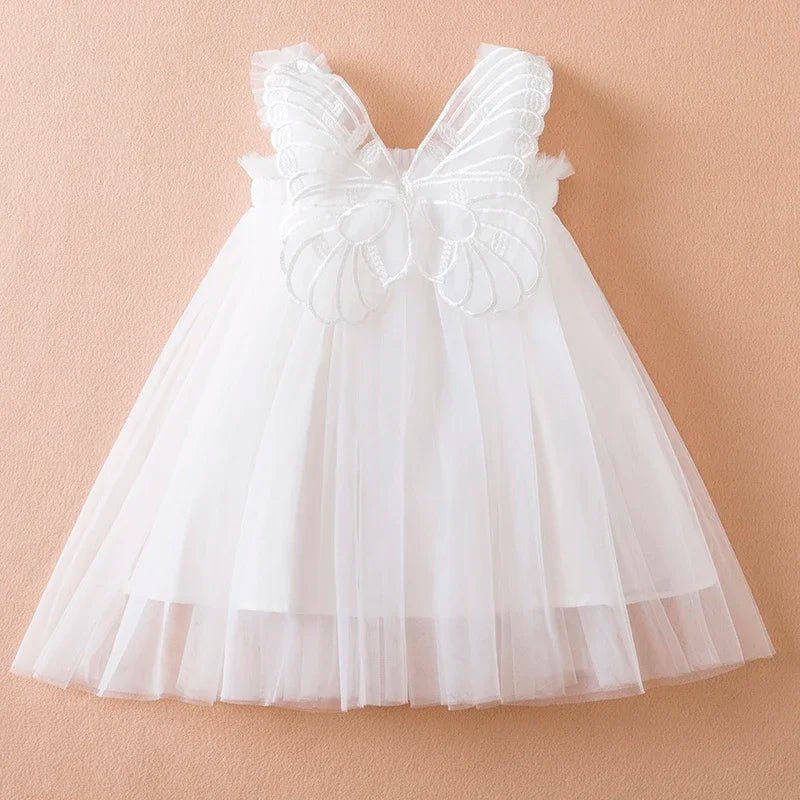 Vestido Infantil de Verão com Asas de Borboleta - Varialle