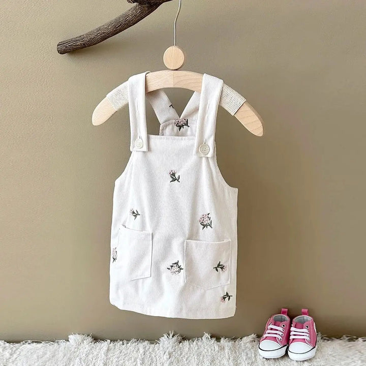 Vestido Infantil de Verão com Bordados Florais - Varialle