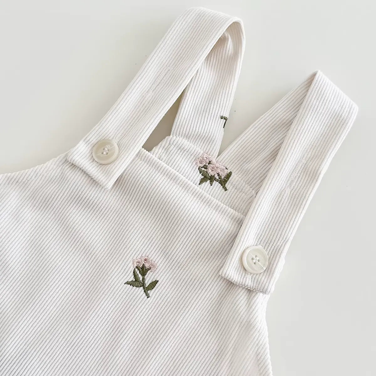 Vestido Infantil de Verão com Bordados Florais 6 Meses a 3 Anos - Varialle