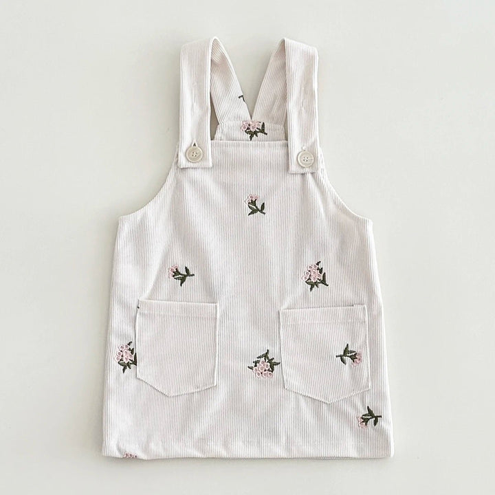 Vestido Infantil de Verão com Bordados Florais - Varialle