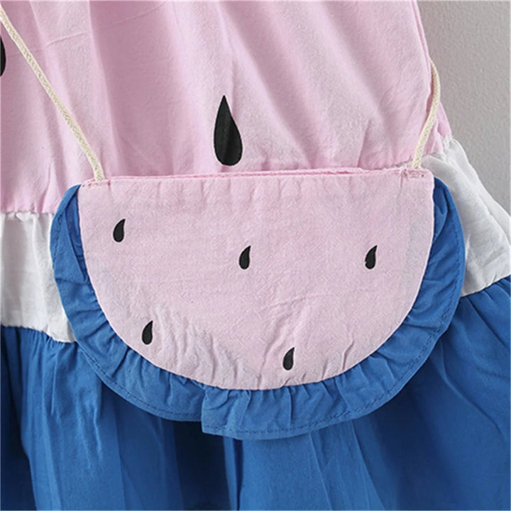 Vestido Infantil de Verão com Estampa de Melancia - Varialle