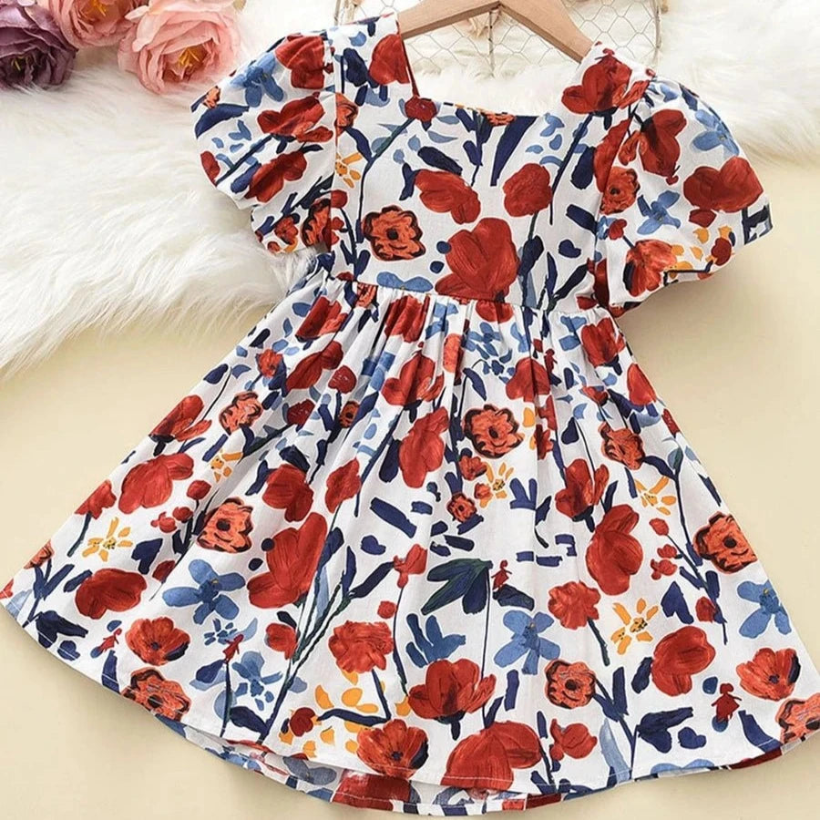 Vestido Infantil Flor d'Amor 3 a 7 Anos Varialle