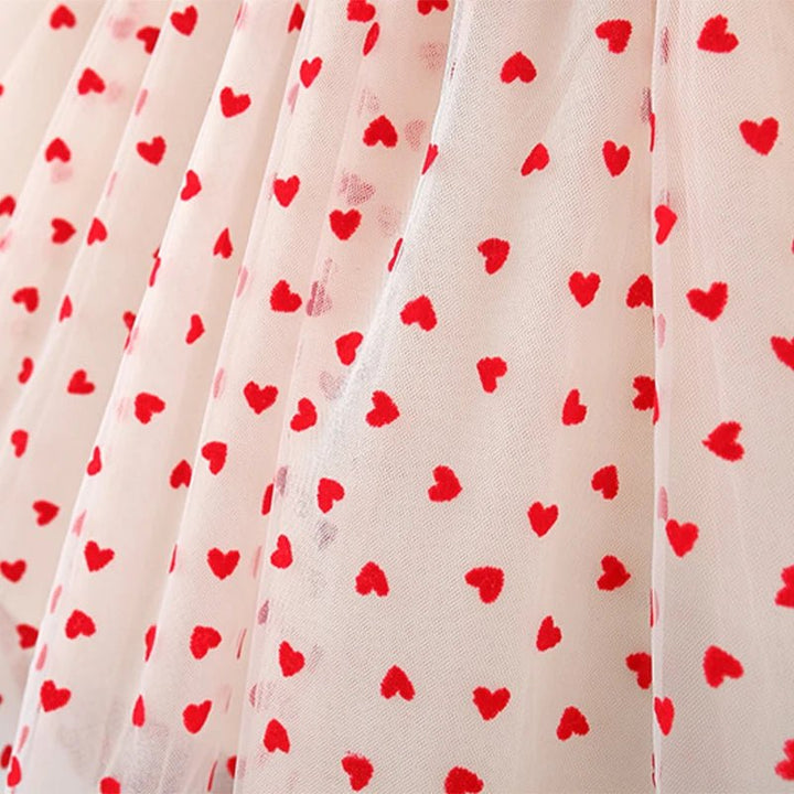 Vestido Infantil Natal Corações - Baby Maria - 9 Meses a 3 Anos - Varialle