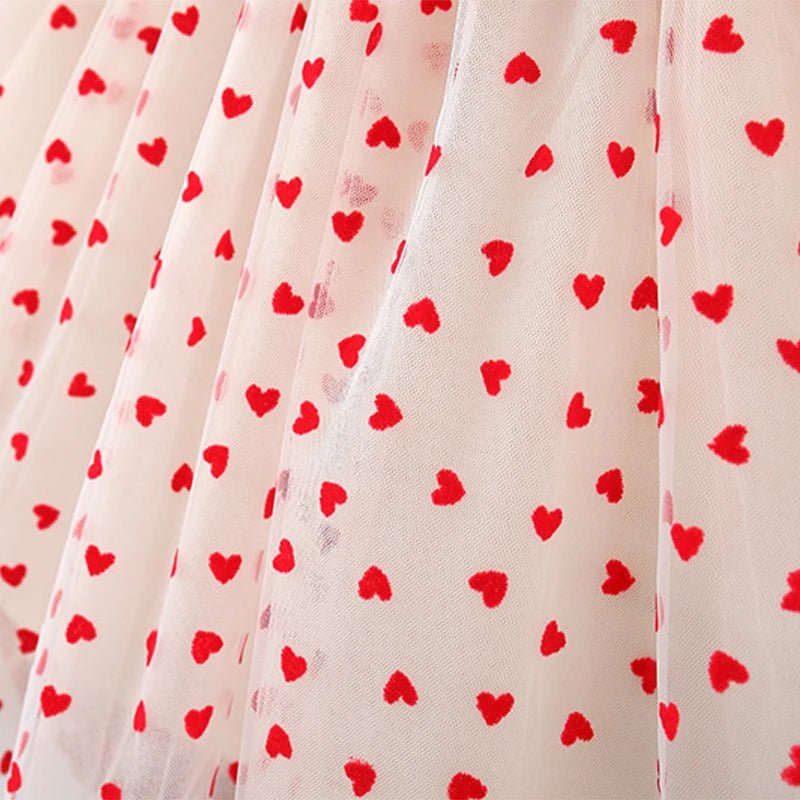 Vestido Infantil Natal Corações - Baby Maria - 9 Meses a 3 Anos - Varialle