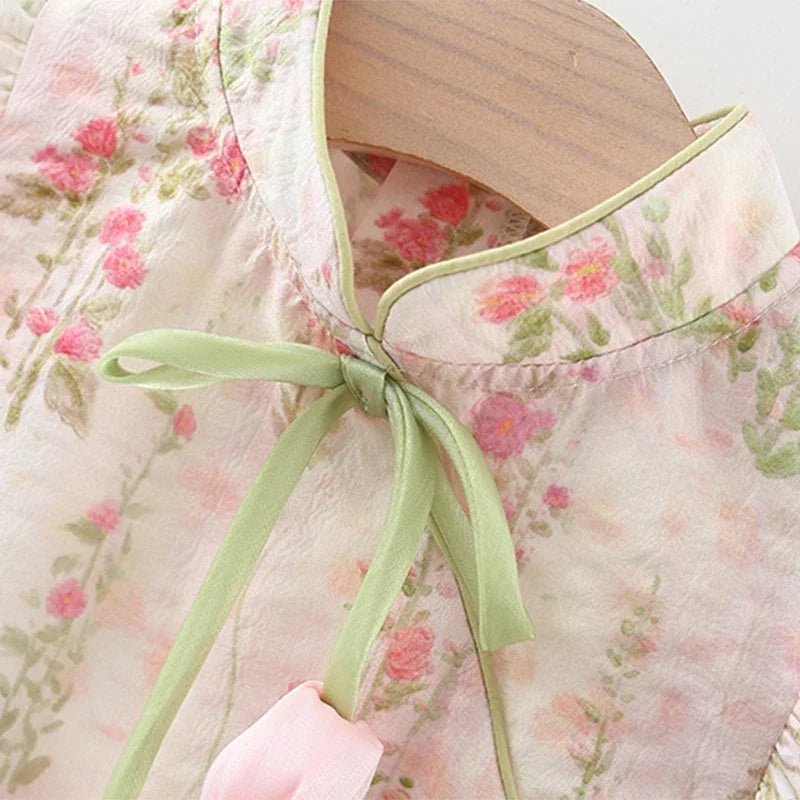 Vestido Infantil Tulipa de Verão com Bordado Delicado - Varialle