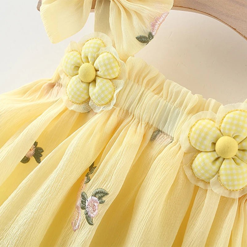 Vestido Princesa Algodão Infantil 9 Meses a 3 Anos - Varialle