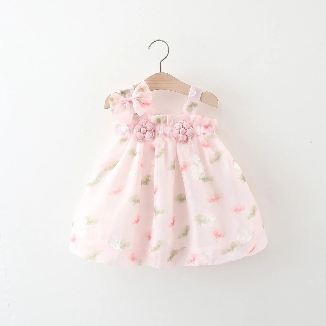 Vestido Princesa Algodão Infantil 9 Meses a 3 Anos - Varialle