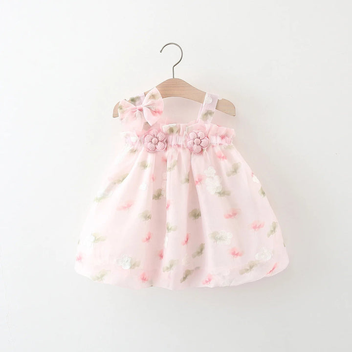 Vestido Princesa Algodão Infantil 9 Meses a 3 Anos - Varialle
