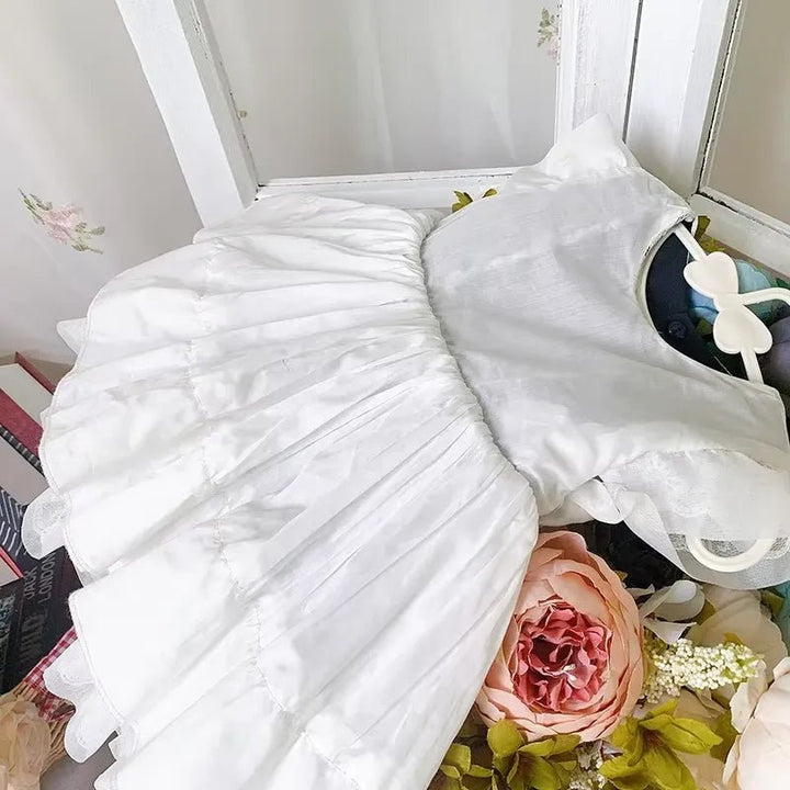 Vestido Infantil Lolita Vintage com Laço 1 a 8 Anos Varialle