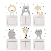 Adesivos de Parede Infantil Animais Fofos Leve 6 Pague 5 Varialle