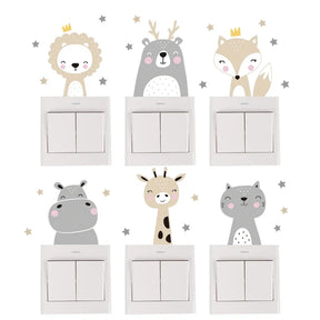 Adesivos de Parede Infantil Animais Fofos Leve 6 Pague 5 Varialle