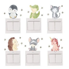 Adesivos de Parede Infantil Animais Fofos Leve 6 Pague 5 Varialle