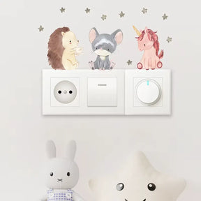 Adesivos de Parede Infantil Animais Fofos Leve 6 Pague 5 Varialle