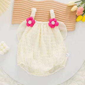 Body Bebê Menina Doce Flor em Algodão - 3 a 24 Meses - Varialle