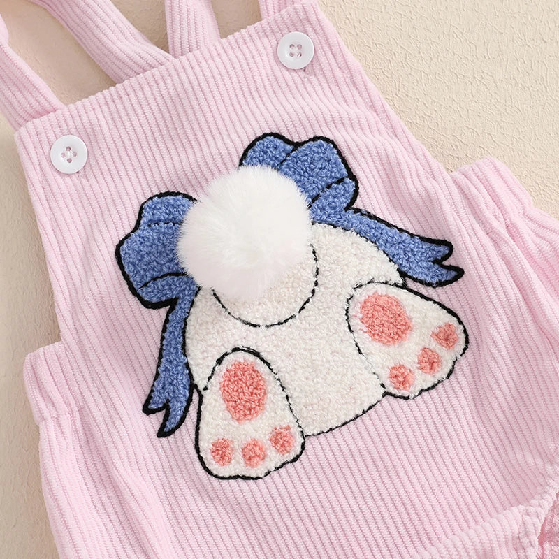 Body Infantil Coelhinho com Pompom e Headband 0 a 18 Meses Varialle