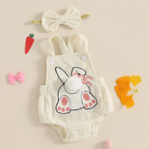 Body Infantil Coelhinho com Pompom e Headband 0 a 18 Meses Varialle