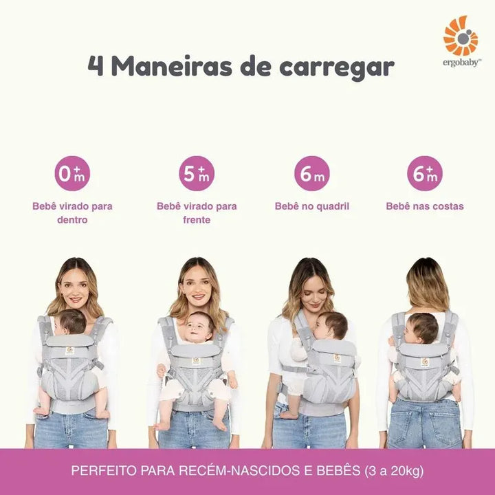Canguru para bebê 4 Posições Ergonômico Classic Omni 360 Ergobaby - Varialle