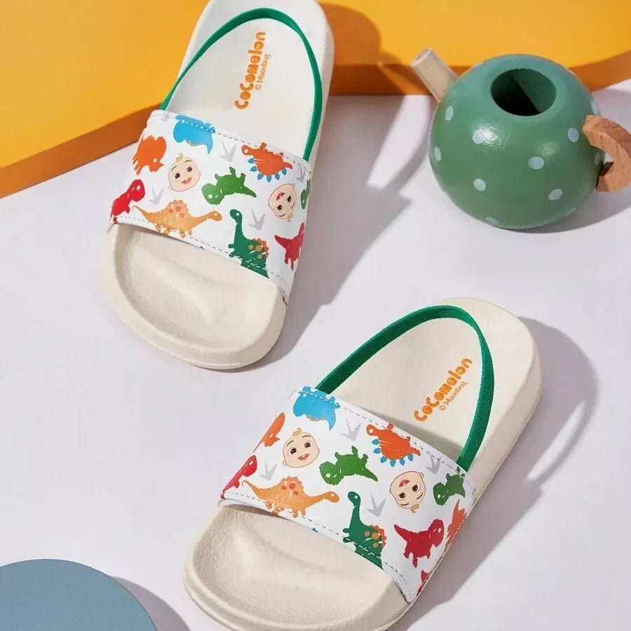 Chinelo Infantil Masculino com Estampa de Dinossauros – Leve, Antiderrapante e Confortável