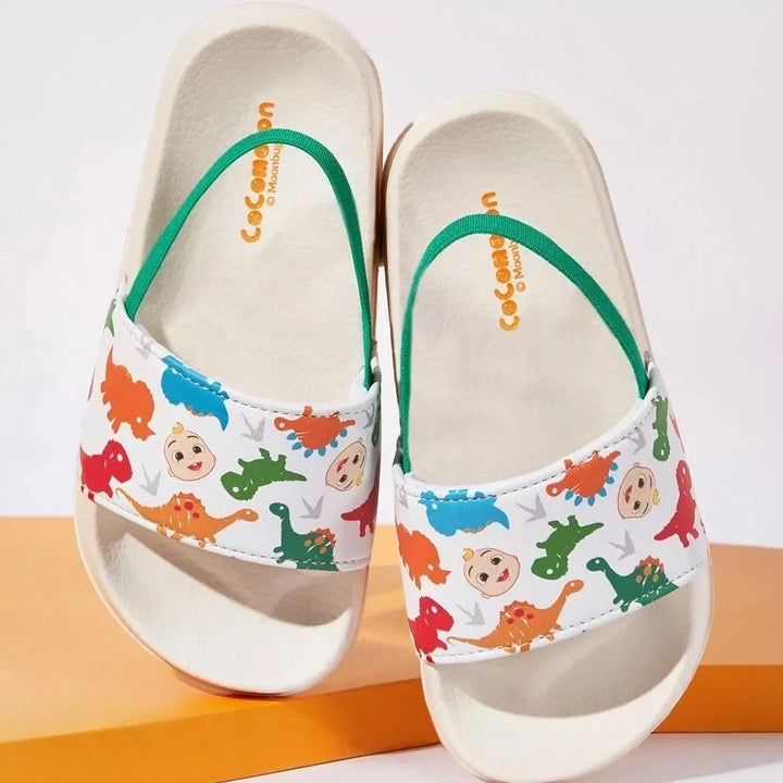 Chinelo Infantil Masculino com Estampa de Dinossauros – Leve, Antiderrapante e Confortável