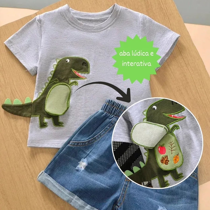 Conjunto Infantil Dino Interativo 6M a 3A