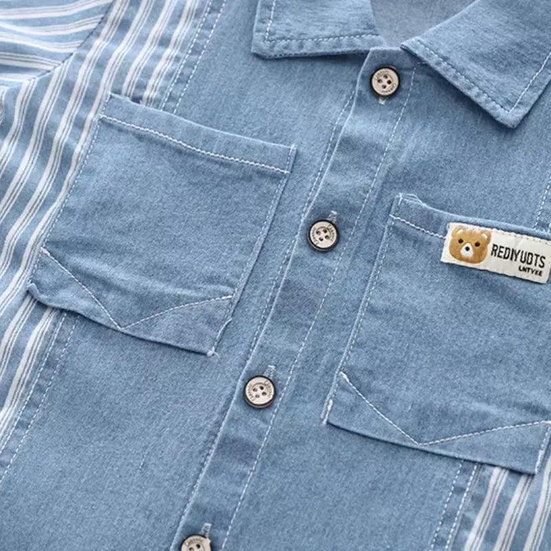 Conjunto Infantil Jeans - Moderno e Prático para Meninos 1 a 5 Anos - Varialle