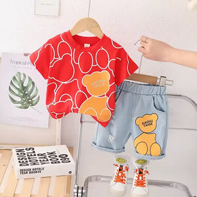 Conjunto Infantil Menino Urso Aventureiro - 1 a 5 Anos