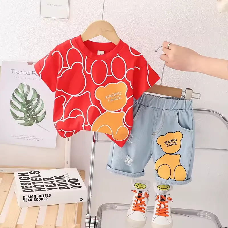 Conjunto Infantil Menino Urso Aventureiro - 1 a 5 Anos