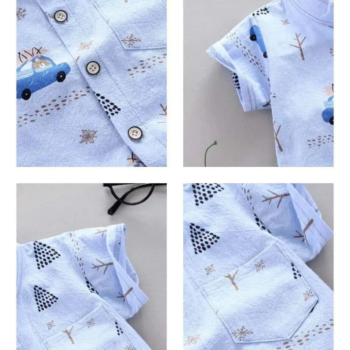 Conjunto infantil em algodão leve, estampa de animais e máximo conforto para meninos. Exclusivo na Varialle.